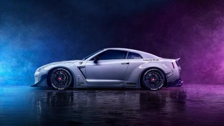 Nissan GT-R side view wallpaper