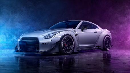 Nissan GT-R front side view wallpaper