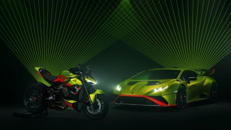 Lamborghini Huracan STO & Ducati Streetfighter V4 wallpaper