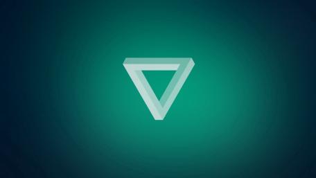 Mesmerizing Green Penrose Triangle Wallpaper wallpaper