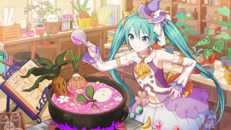 Magical Potion Brewing with Miku wallpaper
