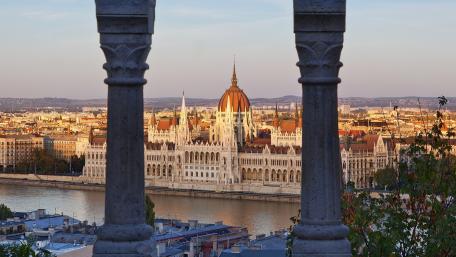 Hungarian Parliament Building From Buda side wallpaper