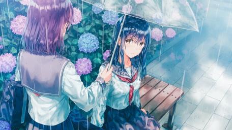 Melancholy in the Rain wallpaper