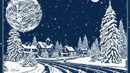 AI-ART: xmas greetings wallpaper