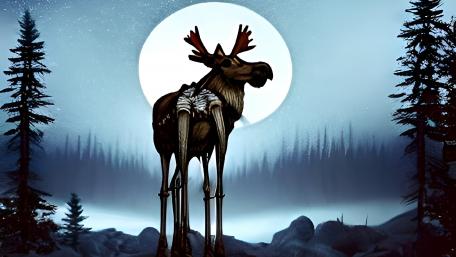 Magical moose wallpaper