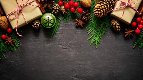 Rustic Vintage Christmas Celebration Wallpaper wallpaper