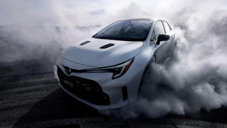 Powerful Drift of the Toyota GR Corolla in Action wallpaper
