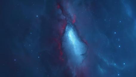 Nebula's Enigmatic Glow in Deep Space wallpaper