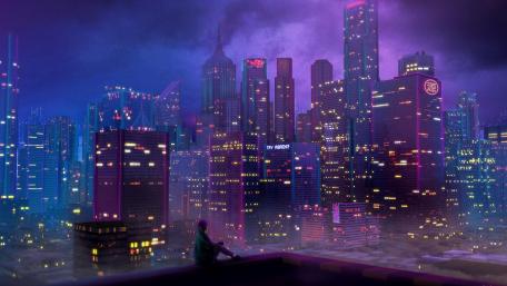 Anime Nightscape Serenity wallpaper