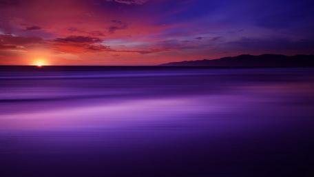 Purple Horizon at Sunset wallpaper