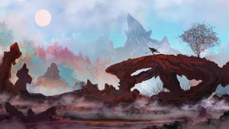 Mystical Journey Through Enchanted Landscapes wallpaper