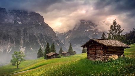 Eiger Mountain,  Switzerland wallpaper