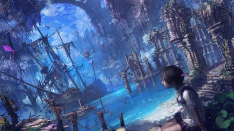 Mystical Voyage Across Enchanted Waters wallpaper