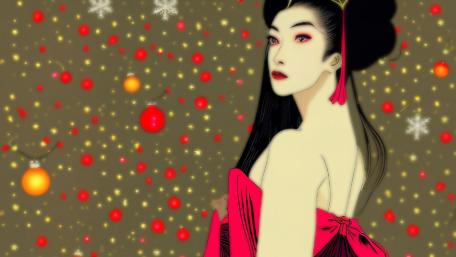 Enchanting Festivities with a Modern Twist wallpaper