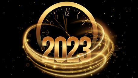 Elegant Gold and Black New Year Wallpaper wallpaper