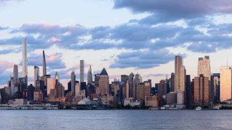 Manhattan Evening Skyline wallpaper