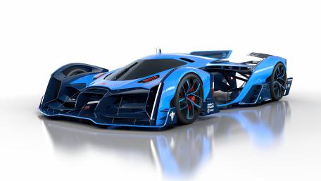 Bugatti Vision Gran Turismo in Stunning Blue wallpaper