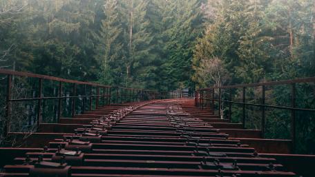 Old railway bridge wallpaper