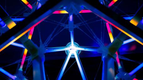 Neon Geometry of Urban Design wallpaper