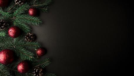 Festive Elegance: Christmas Serenity Scene wallpaper
