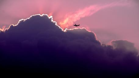 Aviation Under a Pink Sky wallpaper