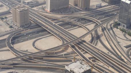 Highway Interchange in Dubai, UAE wallpaper