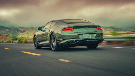 Sleek Bentley Continental GT V8 Coupe in Motion wallpaper