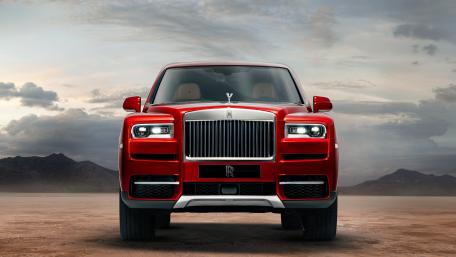 Luxurious Red Rolls-Royce Cullinan Wallpaper wallpaper