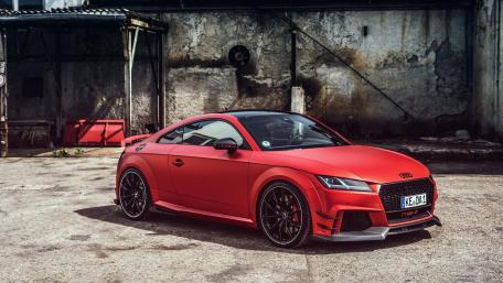 Sporty Red Audi TT wallpaper