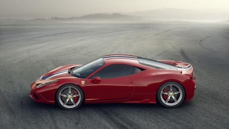 Sleek Ferrari 458 in Stunning Landscape wallpaper