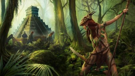 Enchanted Jungle Encounter with Elves wallpaper
