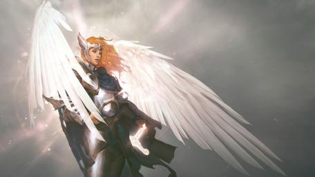 Celestial Guardian in Radiant Light wallpaper