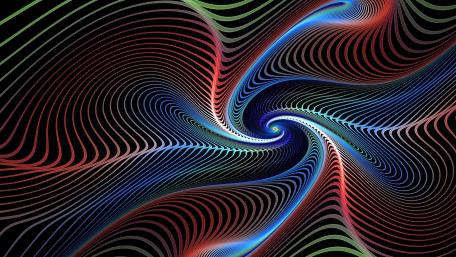 Hypnotic 3D Swirl in Vibrant Colors wallpaper
