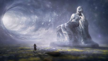 Ancient Guardian of the Celestial Portal wallpaper