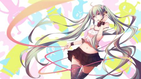 Vibrant Hatsune Miku Artwork wallpaper