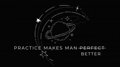 Practice makes man better wallpaper