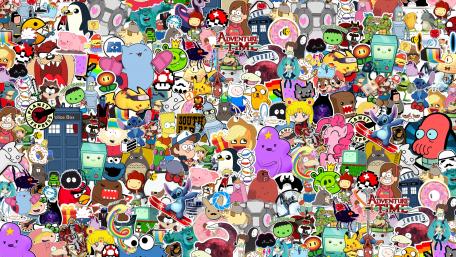Explosion of Pop Culture Fun wallpaper