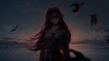 Evil anime girl wallpaper