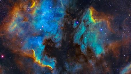Nebula's Vibrant Dance Across the Universe wallpaper