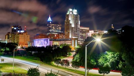 Vibrant City Lights at Night wallpaper