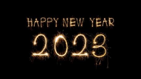 2023 - Happy New Year Light Art wallpaper