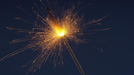 Sparkler Magic in the Night Sky wallpaper