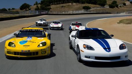 Speed and Style of Classic Chevrolet Corvettes wallpaper