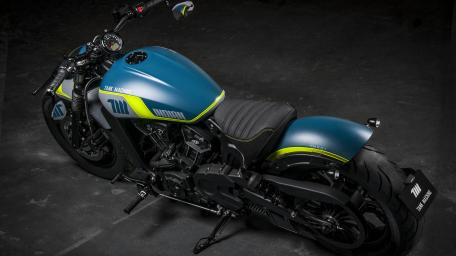 Sleek Indian Scout Bobber Motorcycle Wallpaper wallpaper