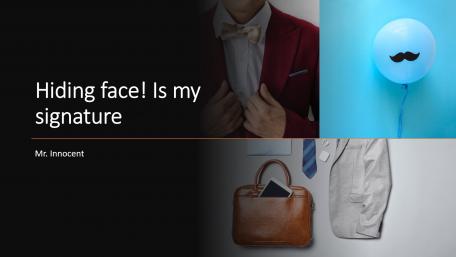 Hiding face! Is my signature wallpaper