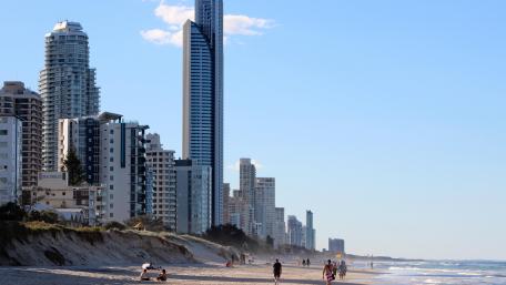 Beach on the Gold Coast wallpaper