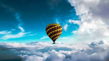 Soaring High Above the Clouds wallpaper