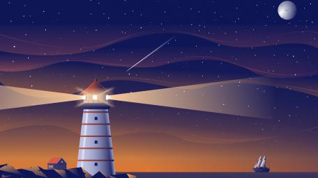 Beacon of Stars and Moonlight wallpaper