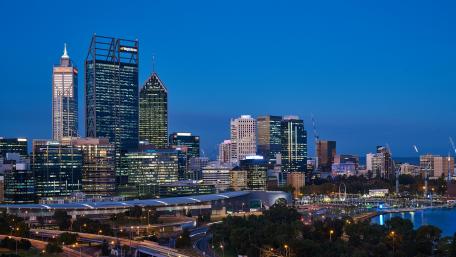 Dusk in Perth, Australia wallpaper