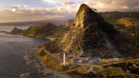 Mt San Miguel and Sisiman Lighthouse (Bataan, Philippines) wallpaper